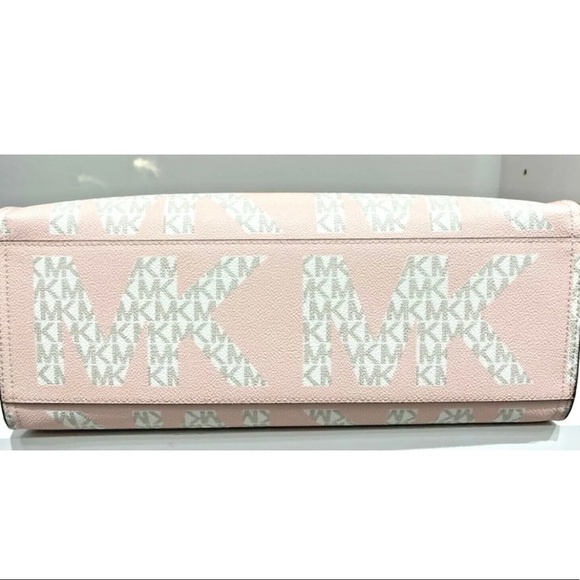 Michael Kors NWT Kenly Powder Blush Multi Large Tote $398 - Picture 5 of 7